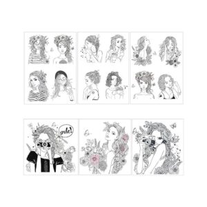 AZSG Pretty Girls Sellos transparentes para manualidades