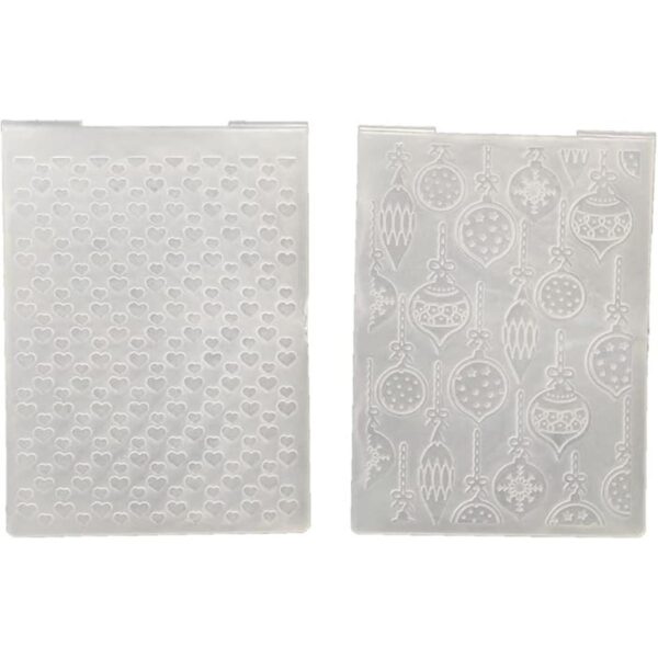 AZSG Carpetas de plástico con forma de corazón para hacer