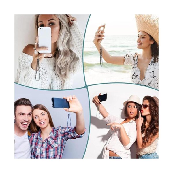 Abalorio para teléfono celular 4 unidades correa de