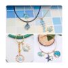 Abalorios de astronauta esmaltados con diseño de estrella