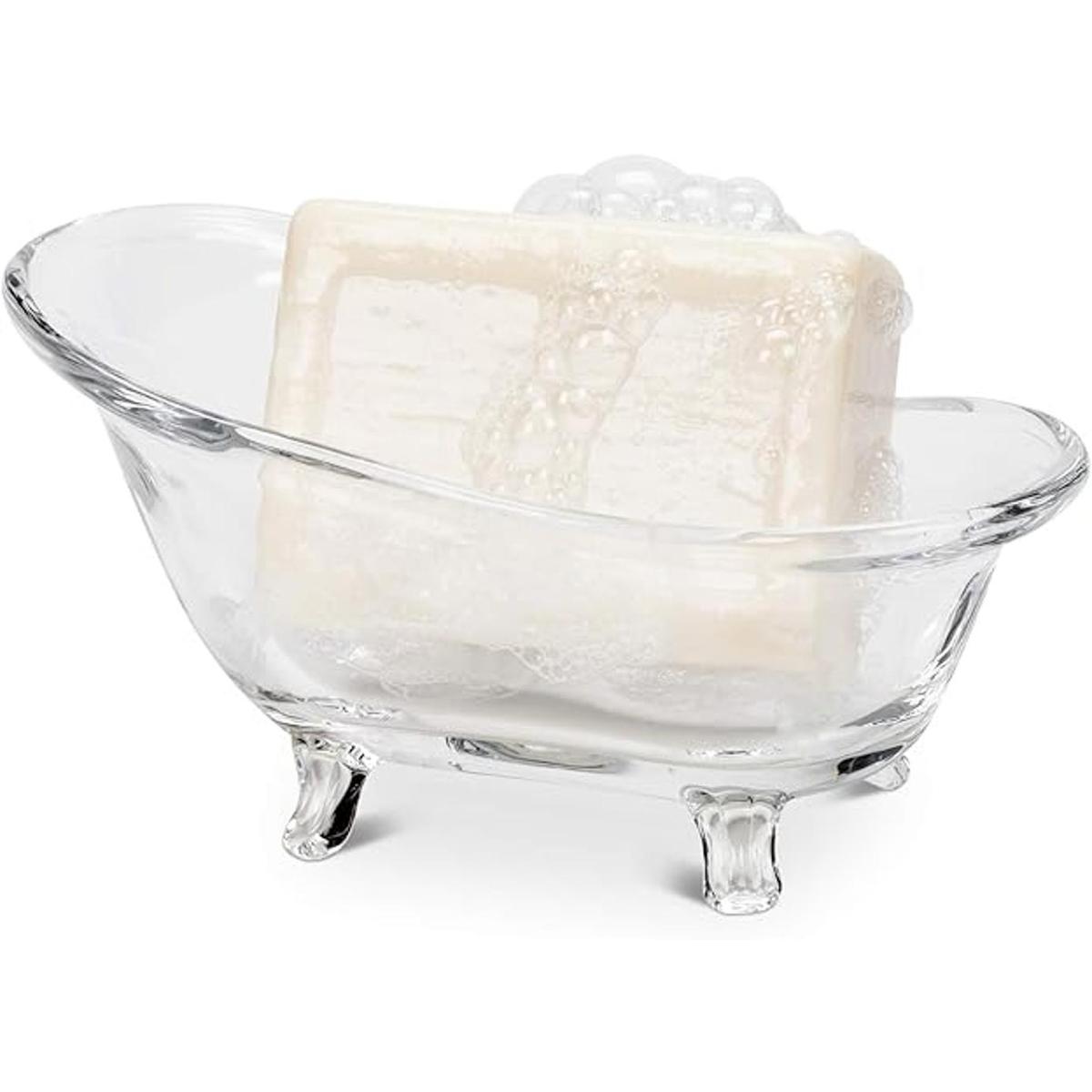 Abbott Collection Jabonera de cristal para bañera