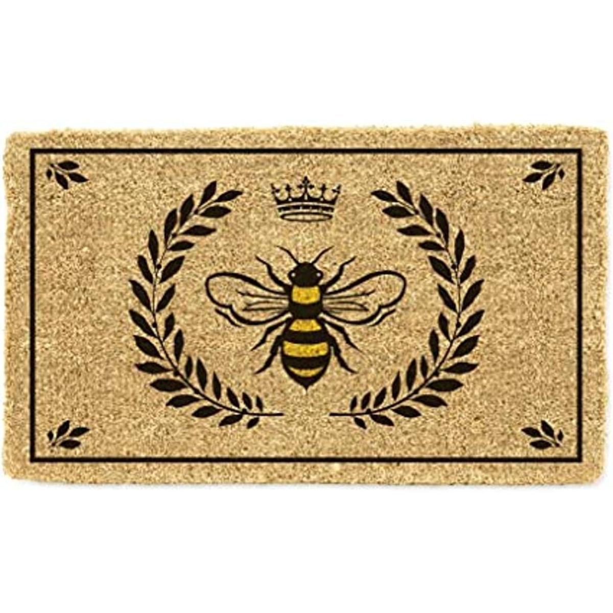Abbott Felpudo de fibra de coco abeja material natural