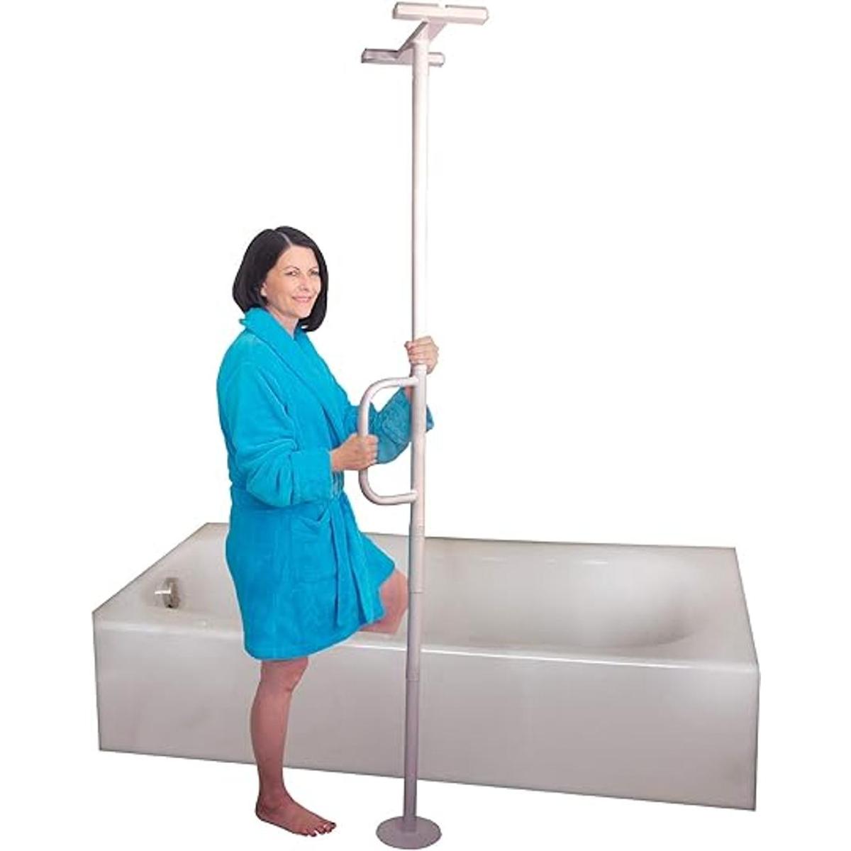 Able Life Barra de agarre universal de piso a techo