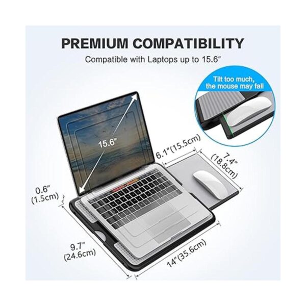 AboveTEK Escritorio portátil de regazo para laptop con_2