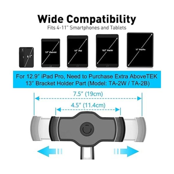 AboveTEK Soporte para tableta para teléfono con ventosa_2