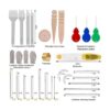 Abrazadera de cuero para mesa de poni de escritorio con_2