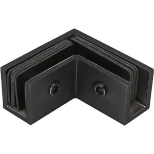 Abrazadera cuadrada de vidrio de latón de 90 grados para_1