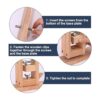 Abrazadera de cuero para mesa de poni de escritorio con_4