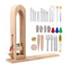Abrazadera de cuero para mesa de poni de escritorio con_1