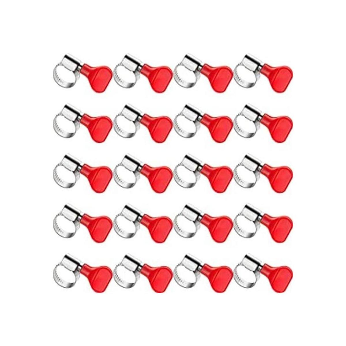 Abrazaderas de acero inoxidable para manguera de 20 piezas