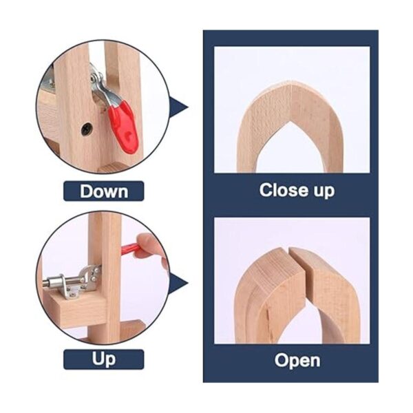 Abrazadera de cuero para mesa de poni de escritorio con_5