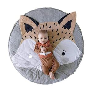 Abreeze Tapete de tipi gris para niños tapete de juego_1