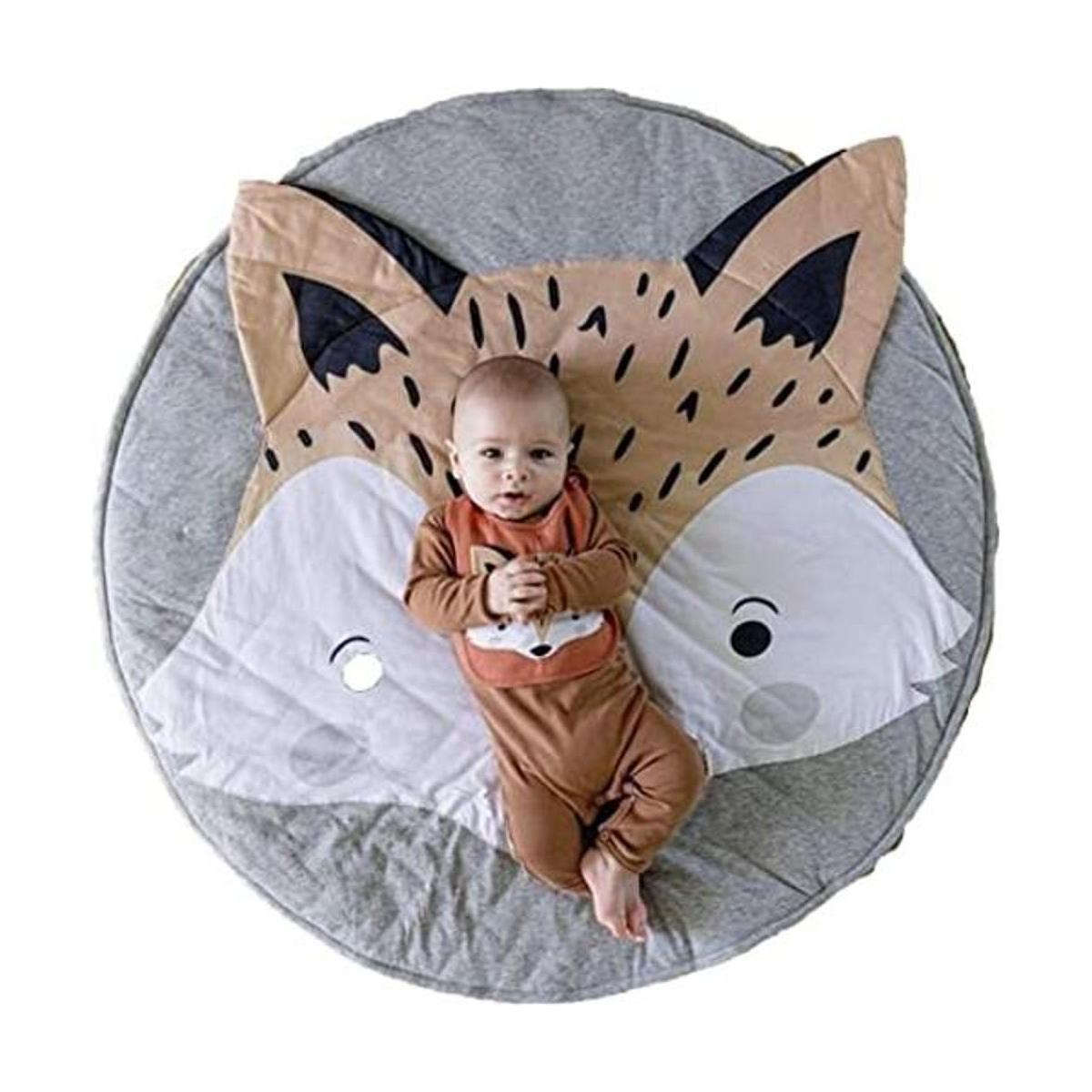 Abreeze Tapete de tipi gris para niños tapete de juego