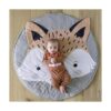 Abreeze Tapete de tipi gris para niños tapete de juego_2
