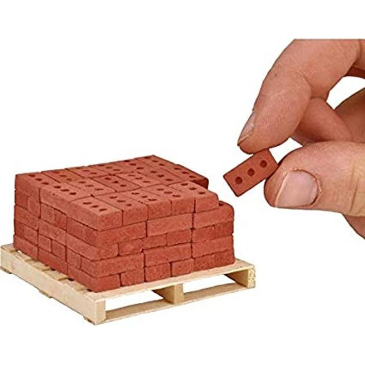 Acacia Grove Mini ladrillos rojos con palé paquete de