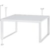 Accesorio para mueble de cocina de metal blanco y