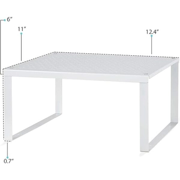 Accesorio para mueble de cocina de metal blanco y
