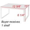 Accesorio para mueble de cocina de metal blanco y