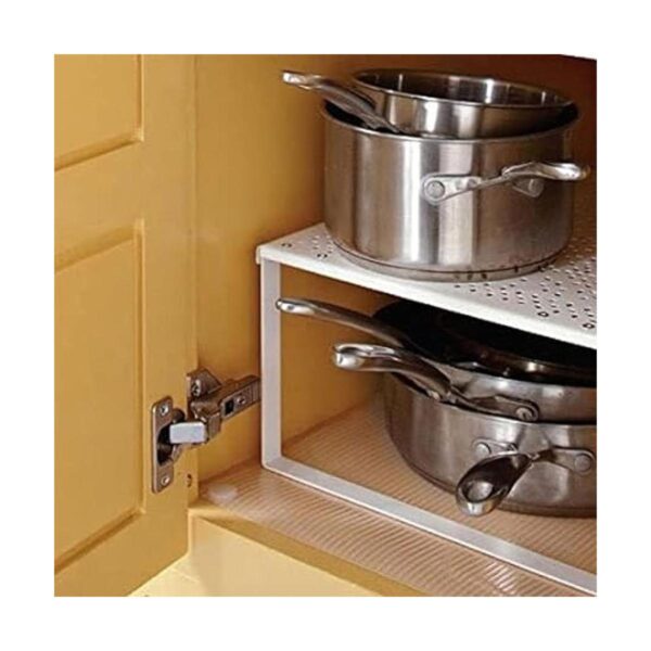 Accesorio para mueble de cocina de metal blanco y