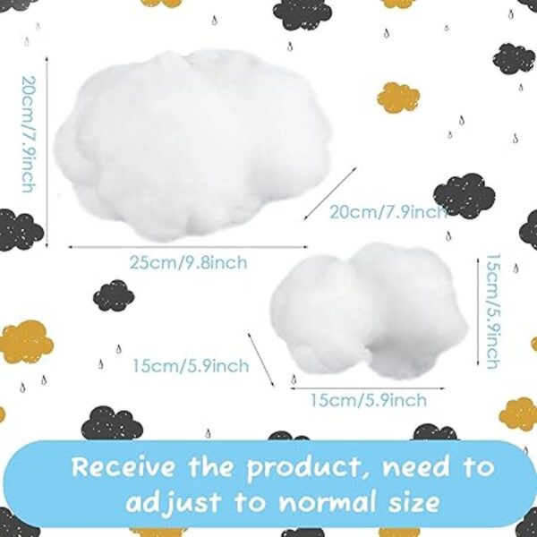Accesorios artificiales de nube 3D decoraciones colgantes_2