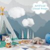 Accesorios artificiales de nube 3D decoraciones colgantes_6