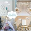 Accesorios artificiales de nube 3D decoraciones colgantes_4