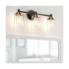 Accesorios de iluminación de baño luz de tocador negra y_2