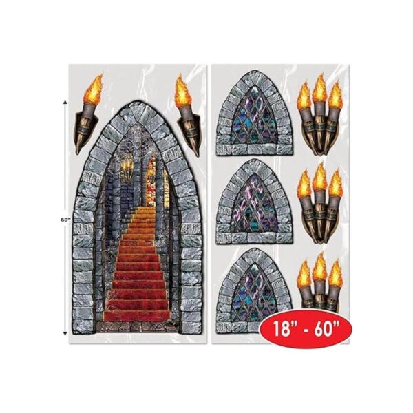 Accesorios para fiesta para escalera ventanas y antorcha