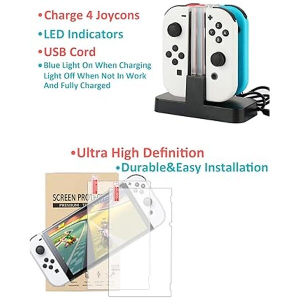 Accesorios para Nintendo Switch OLED Arisll Family Bundle_3