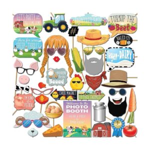 Accesorios para cabina de fotos de animales de granja kit