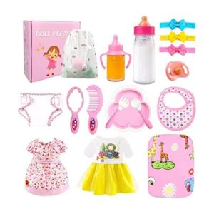 Accesorios para muñecas de bebé juego de alimentación y_1