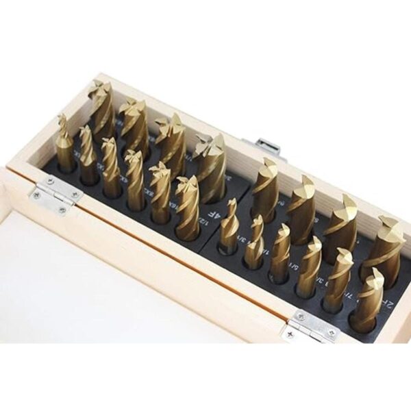 Accusize Industrial Tools Juego de fresas de extremo con