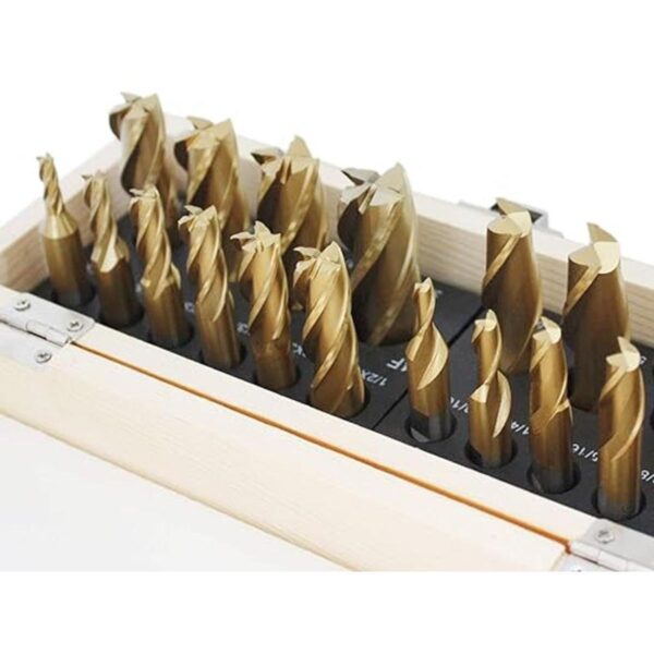 Accusize Industrial Tools Juego de fresas de extremo con