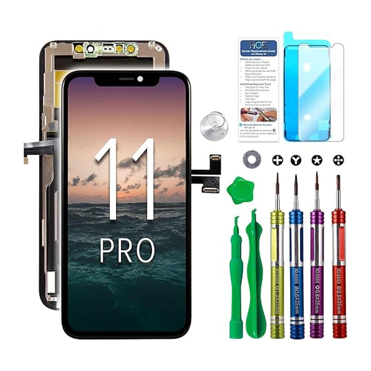 Ace Tech Pantalla LCD de repuesto compatible con iPhone
