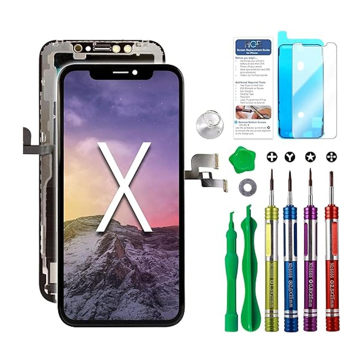 Ace Tech Cellular Pantalla LCD de repuesto para iPhone X