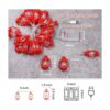 AceList Cadena de 30 luces rojas para dormitorio patio_5