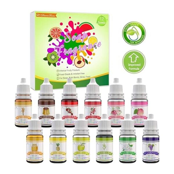 Aceite aromático de jabón Juego de 12 aromas de jabón