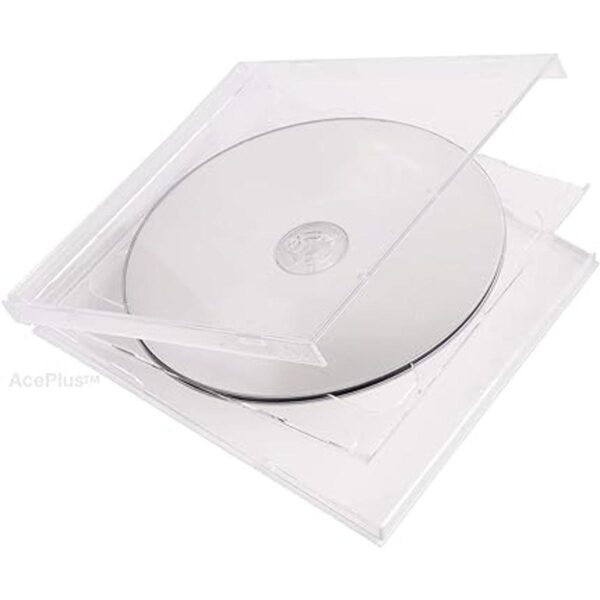 AcePlus Estuche doble transparente para CD 10 unidades_4