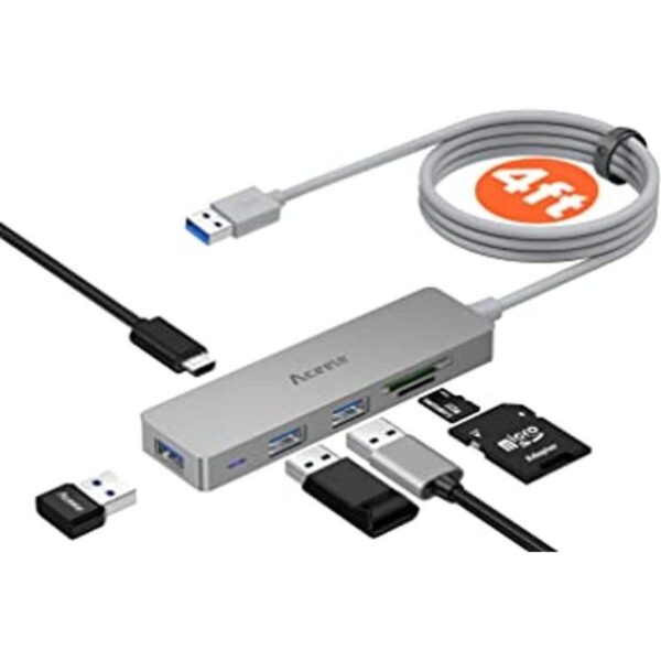 Aceele Hub USB 3.0 6 puertos Ultra Slim Data USB Hub con_1