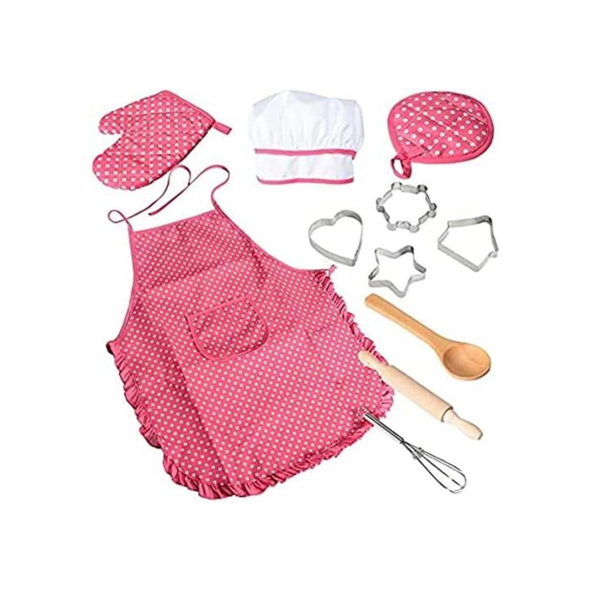 Acekid Juego de chef para niños 11 piezas de juego de rol