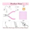 Acejoz 120 ganchos para aretes 366 piezas kit de