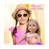 Acelane American Doll Juego de maleta de viaje para niña