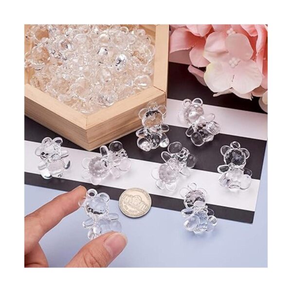 Acerca de 103pcs facetado transparente acrílico oso_4