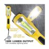 Aceland Luz de trabajo LED portátil con cable con mango de