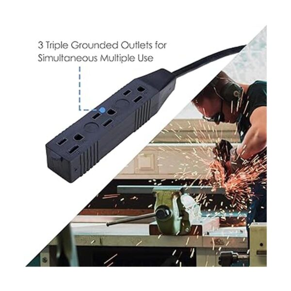 Aceland Carrete de cable de extensión retráctil de 25 pies_5