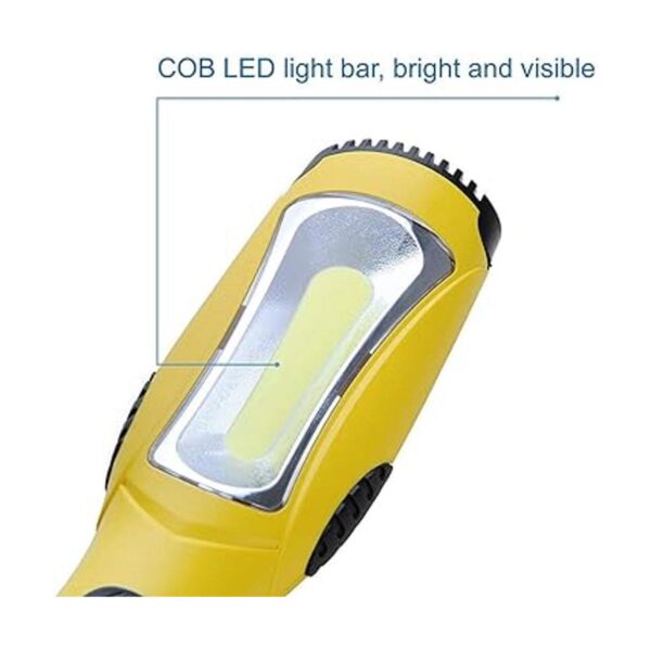 Aceland Luz de trabajo LED portátil con cable con mango de