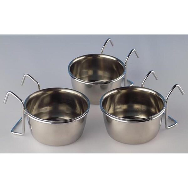 Acero inoxidable 5 oz colgar Pet Bowltazaplato para_2