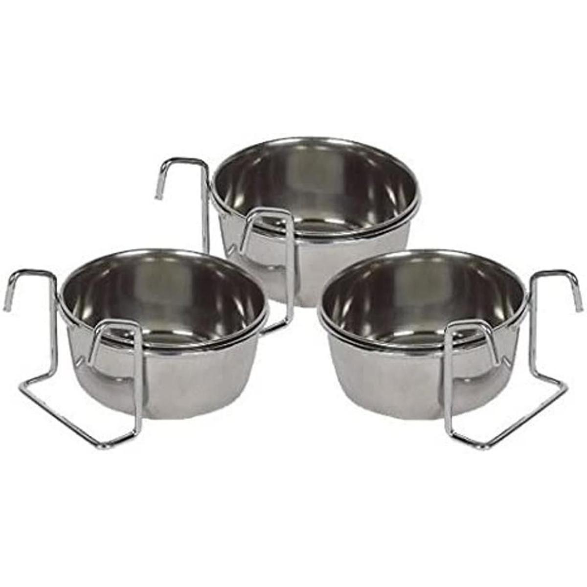 Acero inoxidable 5 oz colgar Pet Bowltazaplato para