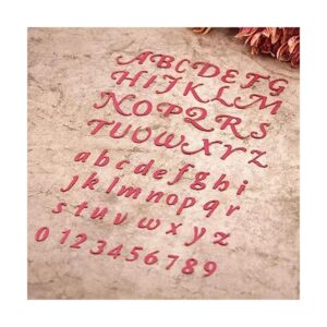 Acescen letras del alfabeto de metal grandes troqueles de