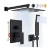 Ackwave Sistema de ducha Juego de grifo de ducha negro_1